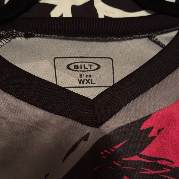 BILT Top Shirt Womens Pink Black Gray Long Sleeve Racing Dirt Biking Gear - Picture 3 of 5